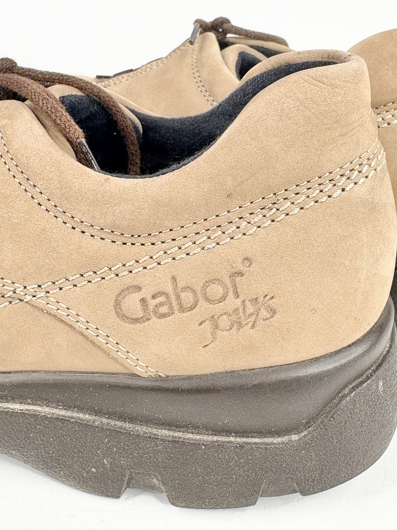 Gabor Jolly's Taupe Suede Lace Ups - EU37
