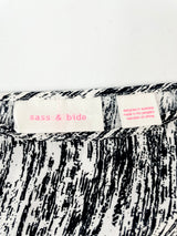 Sass & Bide 'More Love' White & Black Long Sleeve Top - AU6