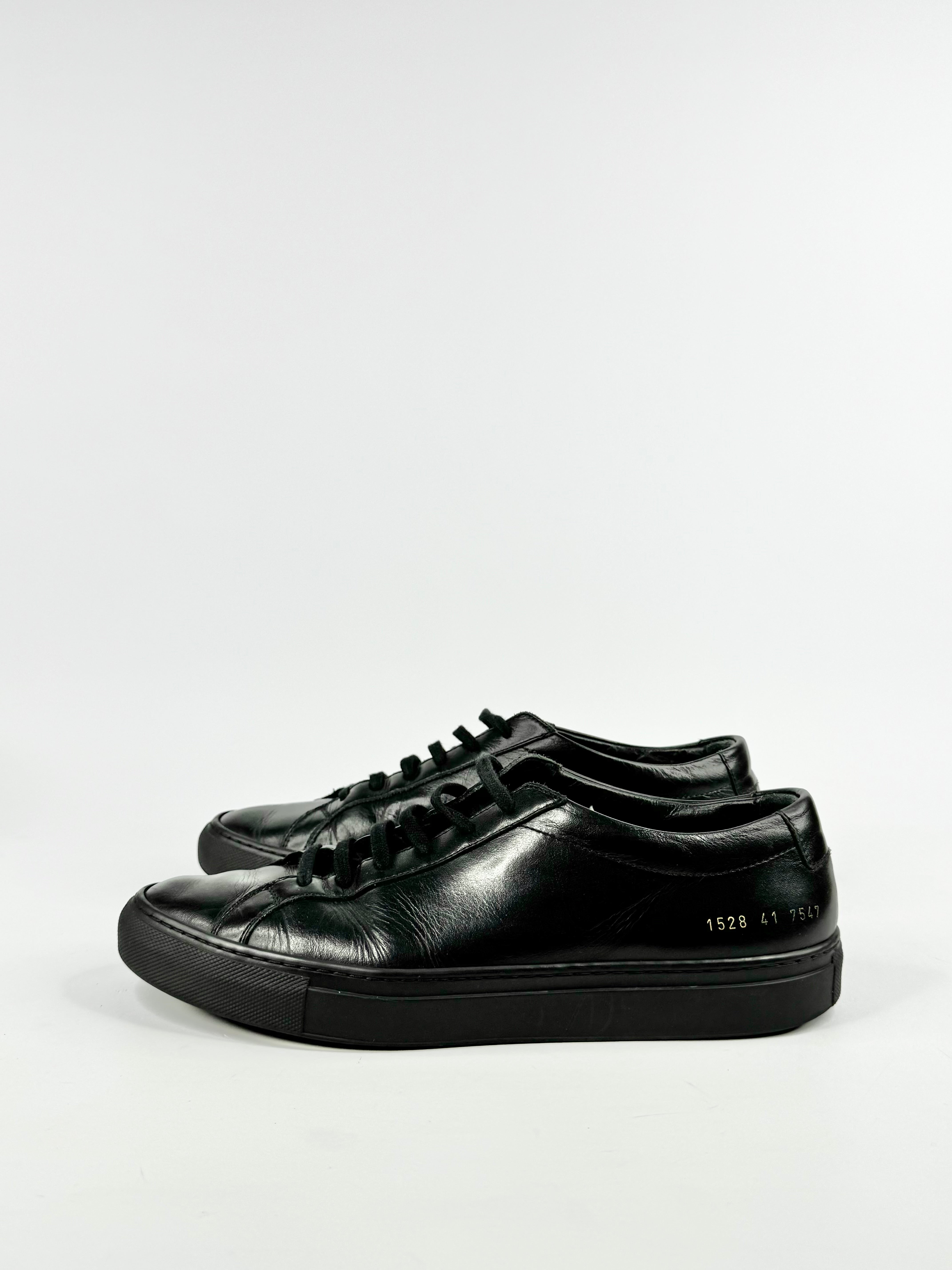 Common Projects 'Achilles' Black Low Sneaker - EU41