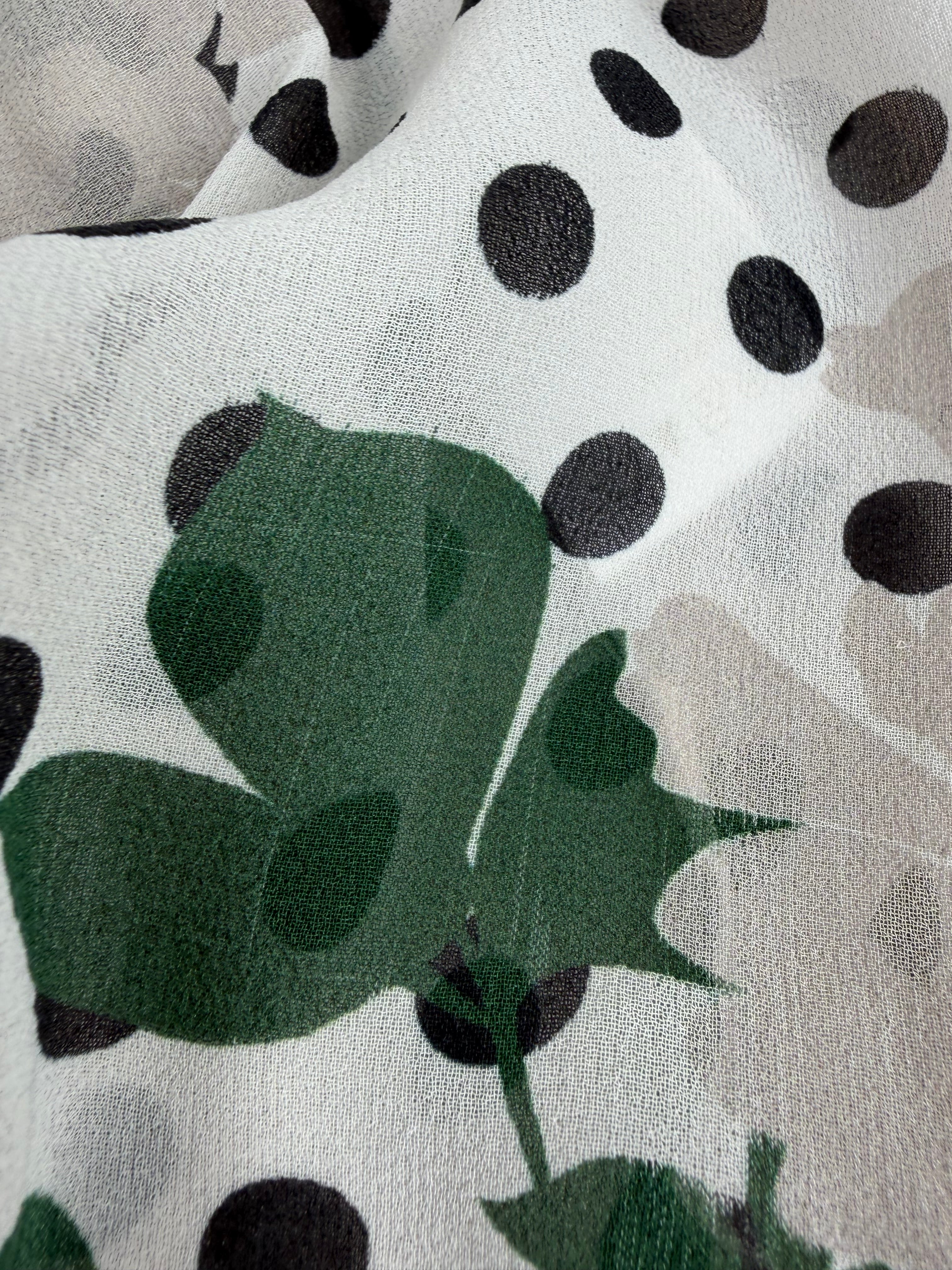 Lee Mathews Floral Polka Dot Peasant Top - AU6