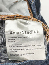 Acne Studios Dark Blue 'Van RW' Slim-Fit Jeans - W28