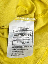 Carhartt WIP Yellow 'Time Is Up' T-Shirt - S