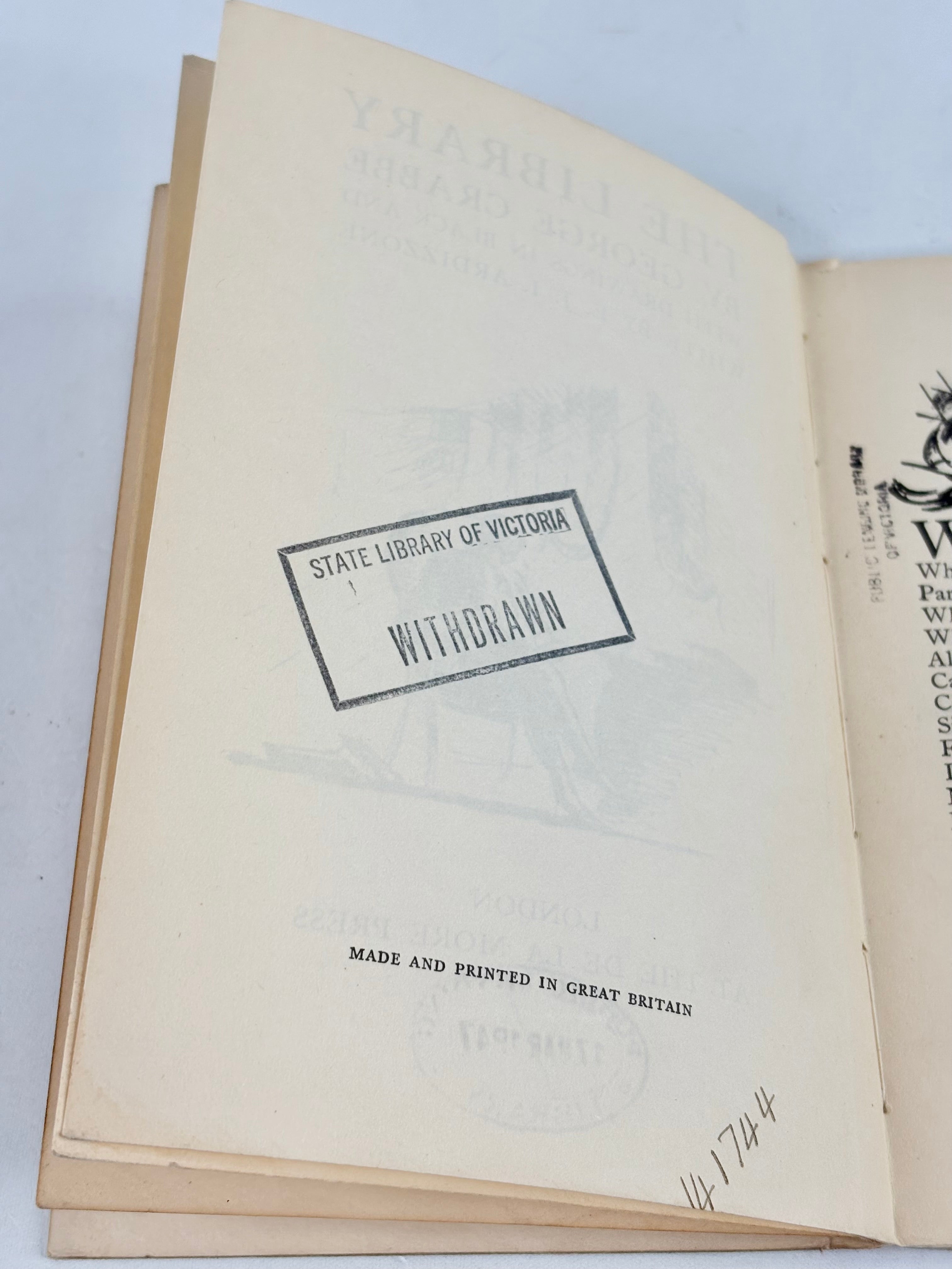 The Library - George Crabbe (1754-1832)