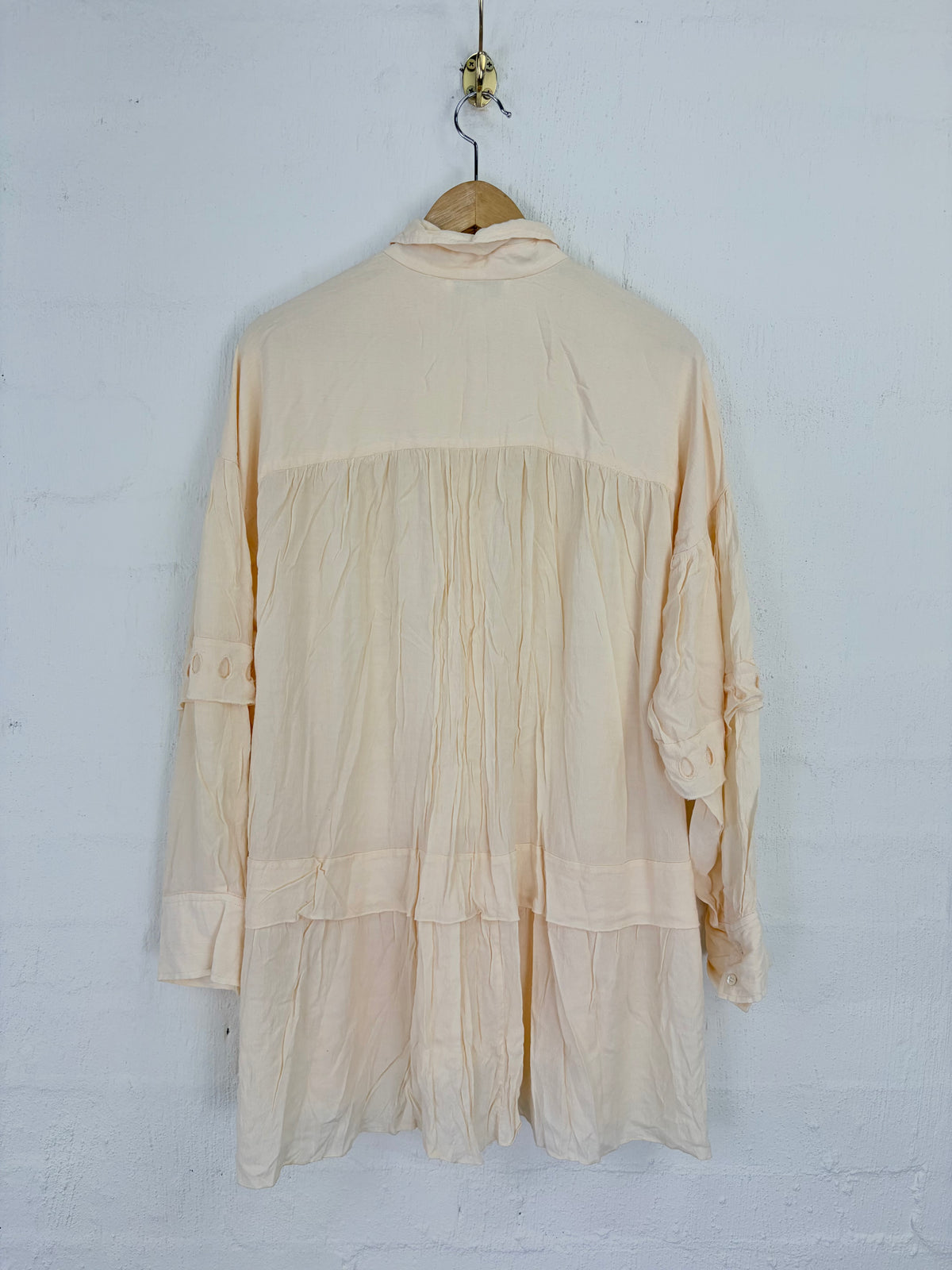 IRO 'Jincy' Frilled & Embroidered Drawstring Mini Dress - AU10