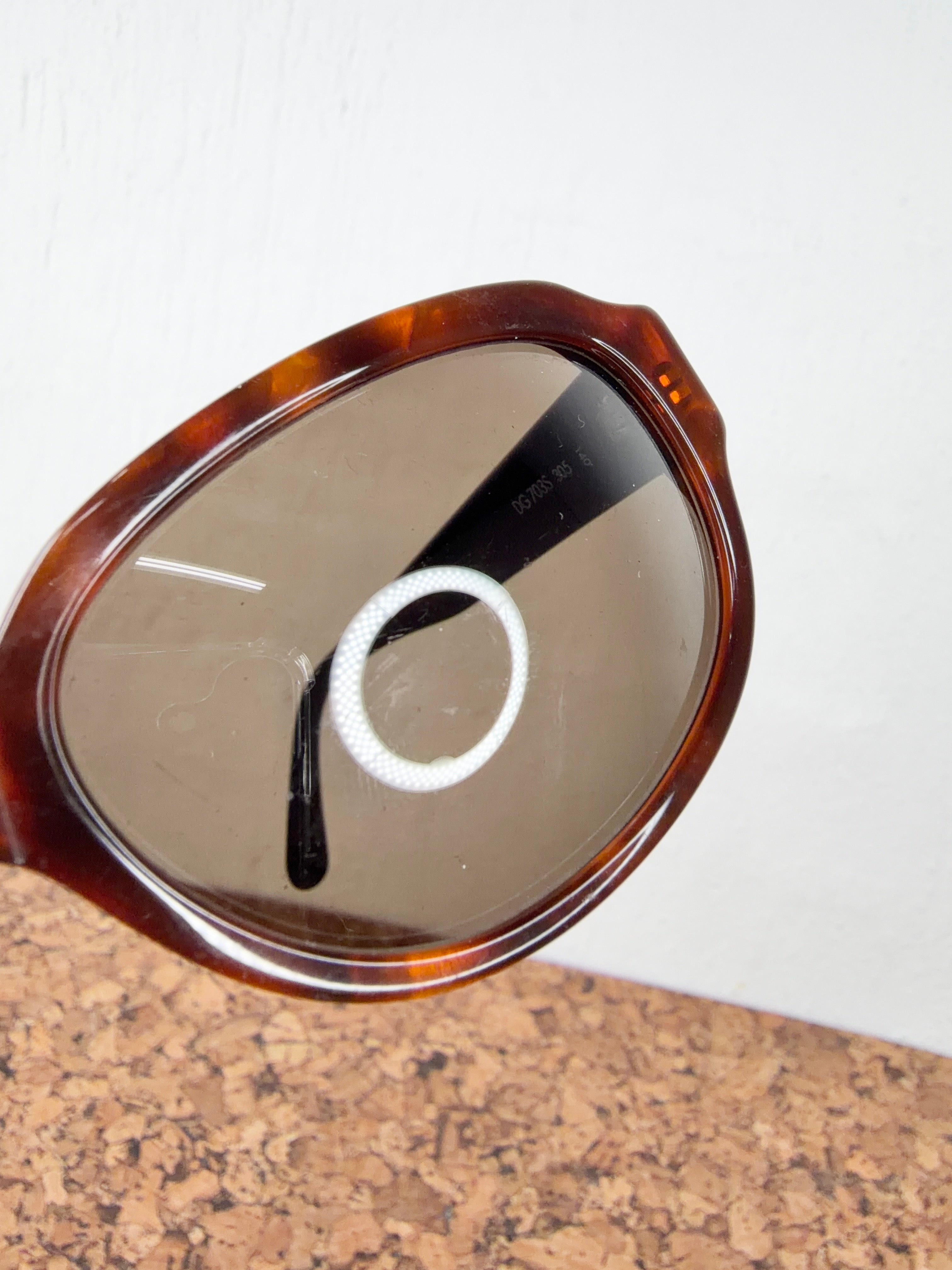 Dolce & Gabbana Deep Amber Tortoiseshell Prescription Sunglasses