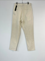 Album Paris Ecru Linen-Blend Wild Pant