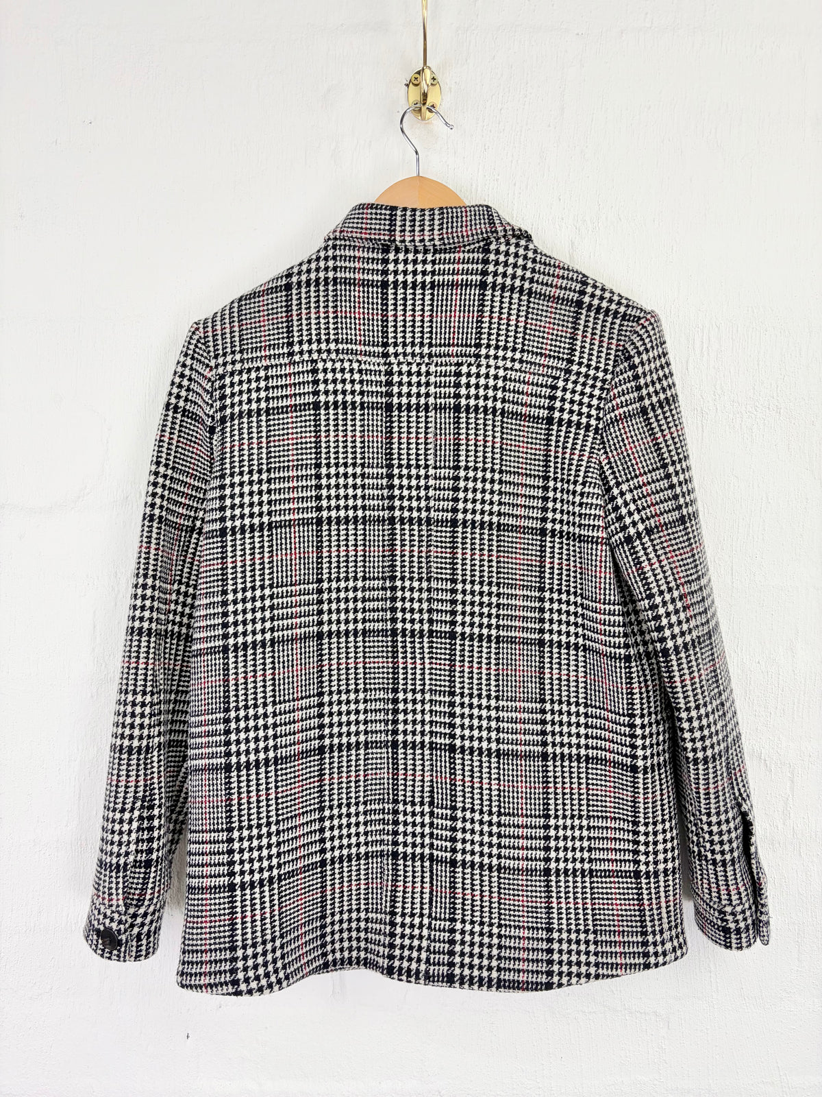 Sézane Les Chutes Libres Glen Plaid  Safari Jacket - AU6/8/10