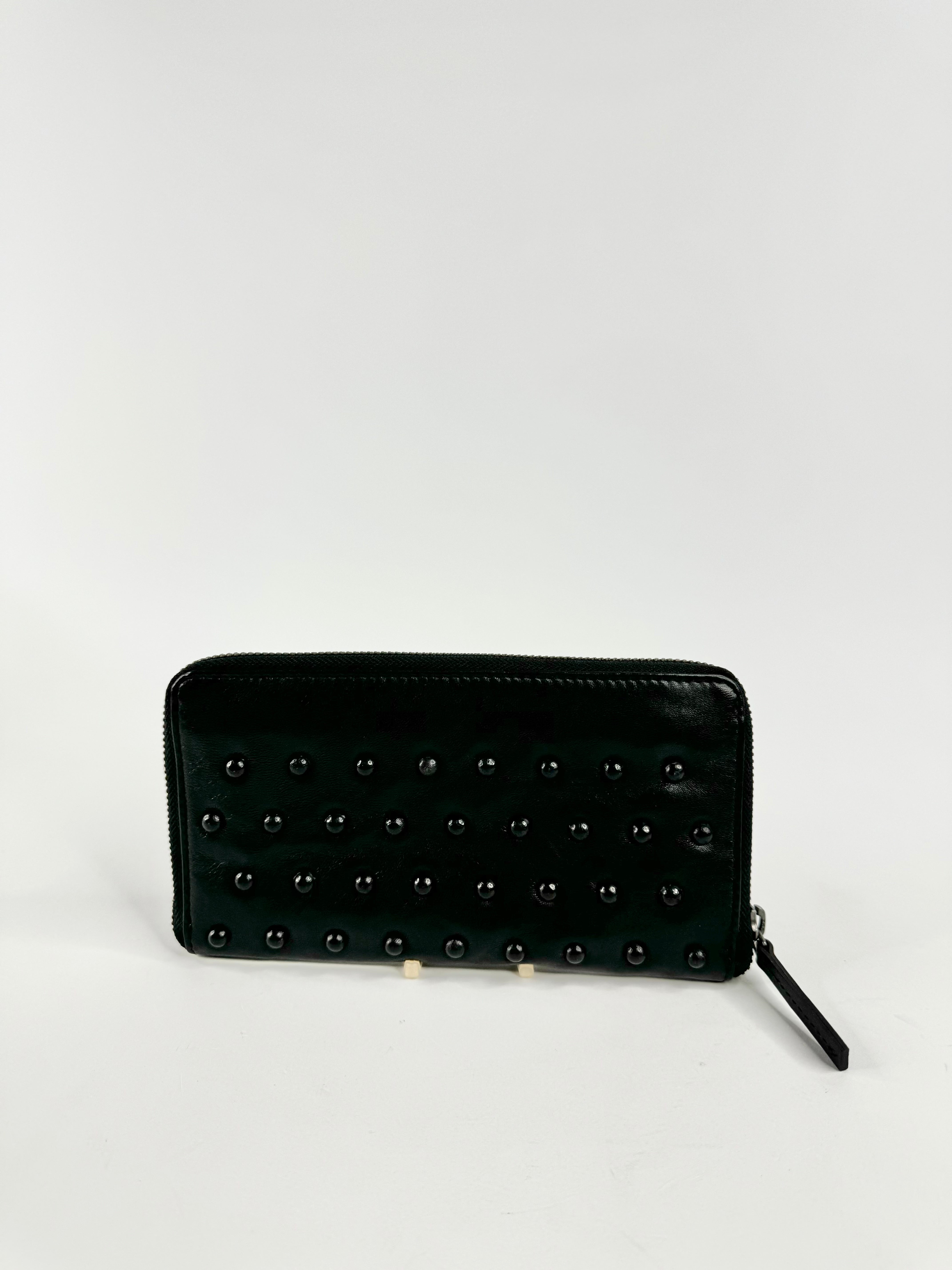 Elk Black Sable Large Studded Wallet NWT