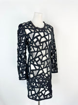 Iro Black Long Sleeve Lace Dress - AU10