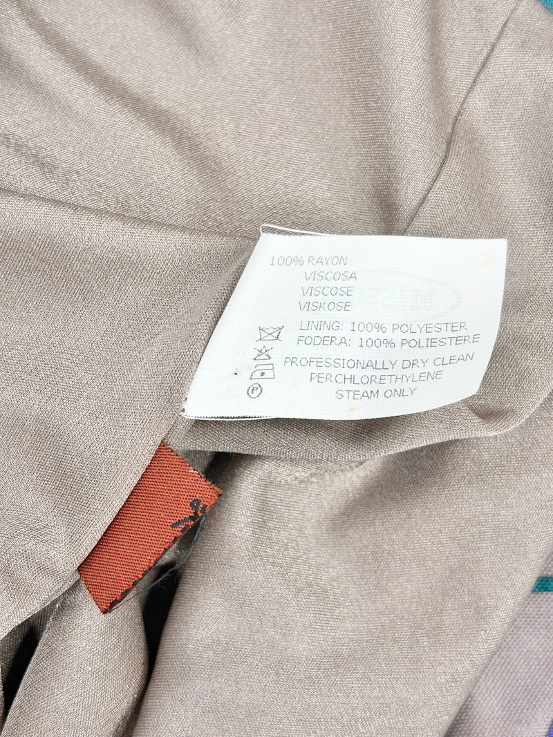 Missoni Multicolour Viscose Long Sleeve Dress - AU12/14
