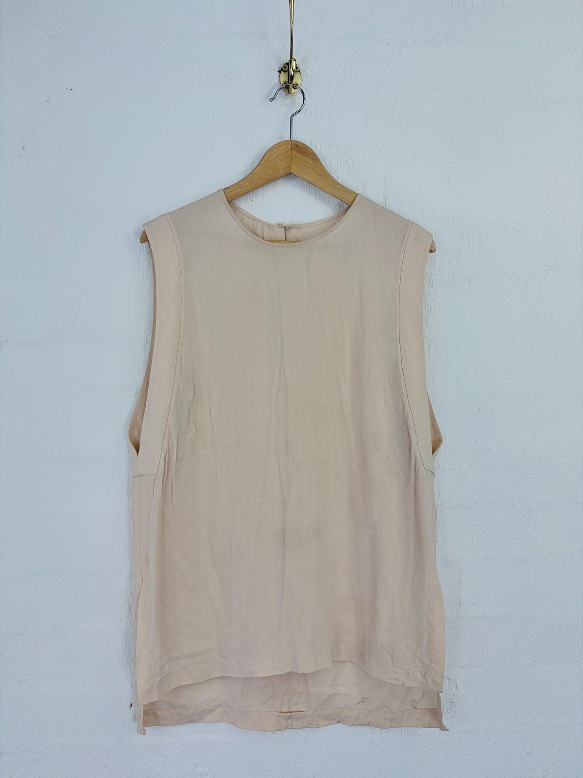 Willow Pastel Peach Sleeveless Silk Tunic - AU8