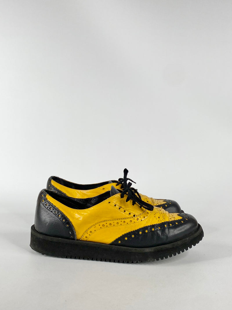 Banana Republic Black & Yellow Brogues - EU37.5