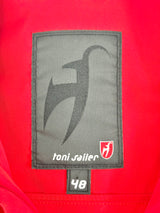 Toni Sailer Red & White Padded Ski Jacket - M