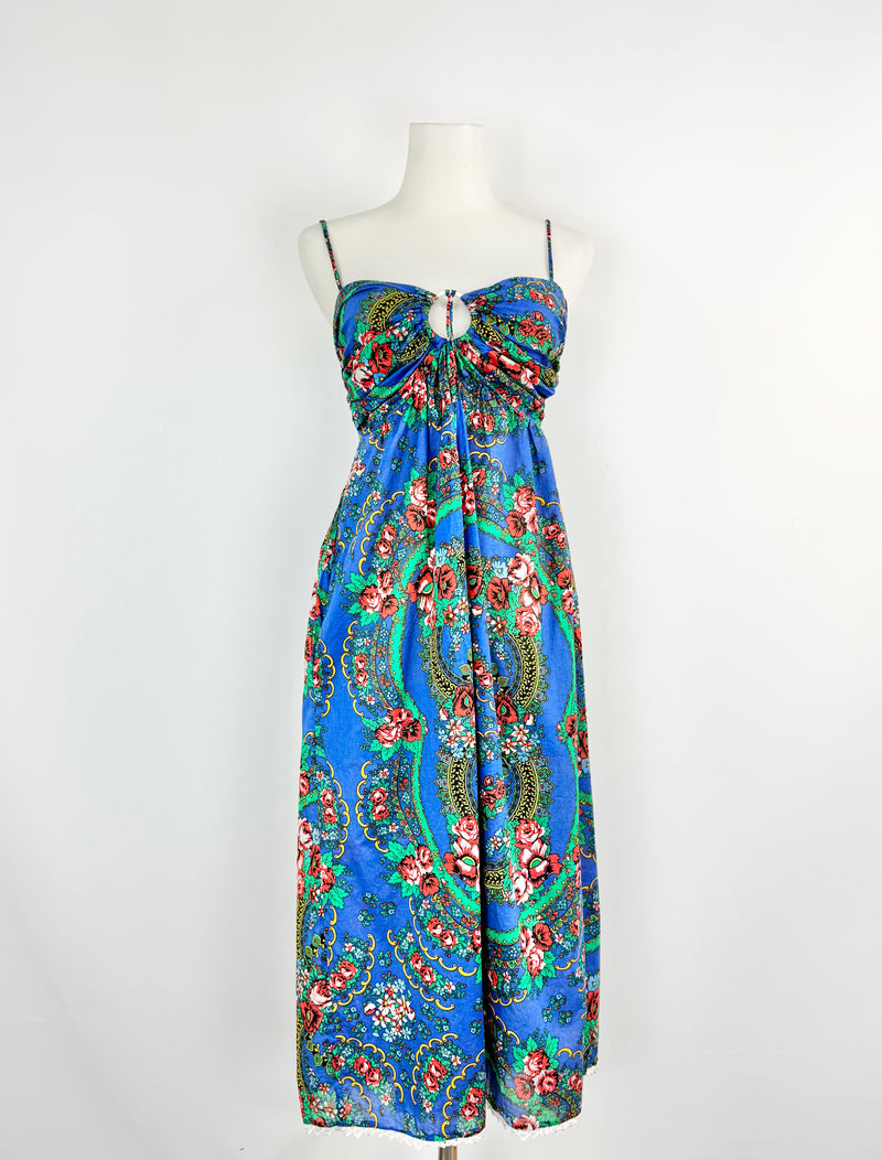 Zimmermann Electric Blue Floral Summer Dress - AU8
