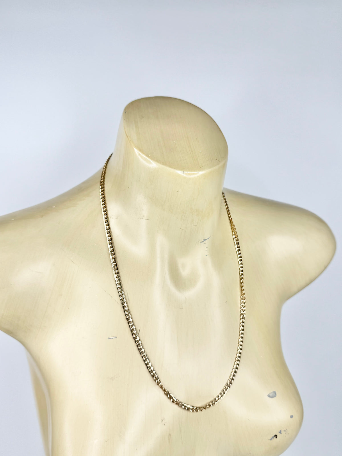 9ct Gold Flat Curb Chain Necklace