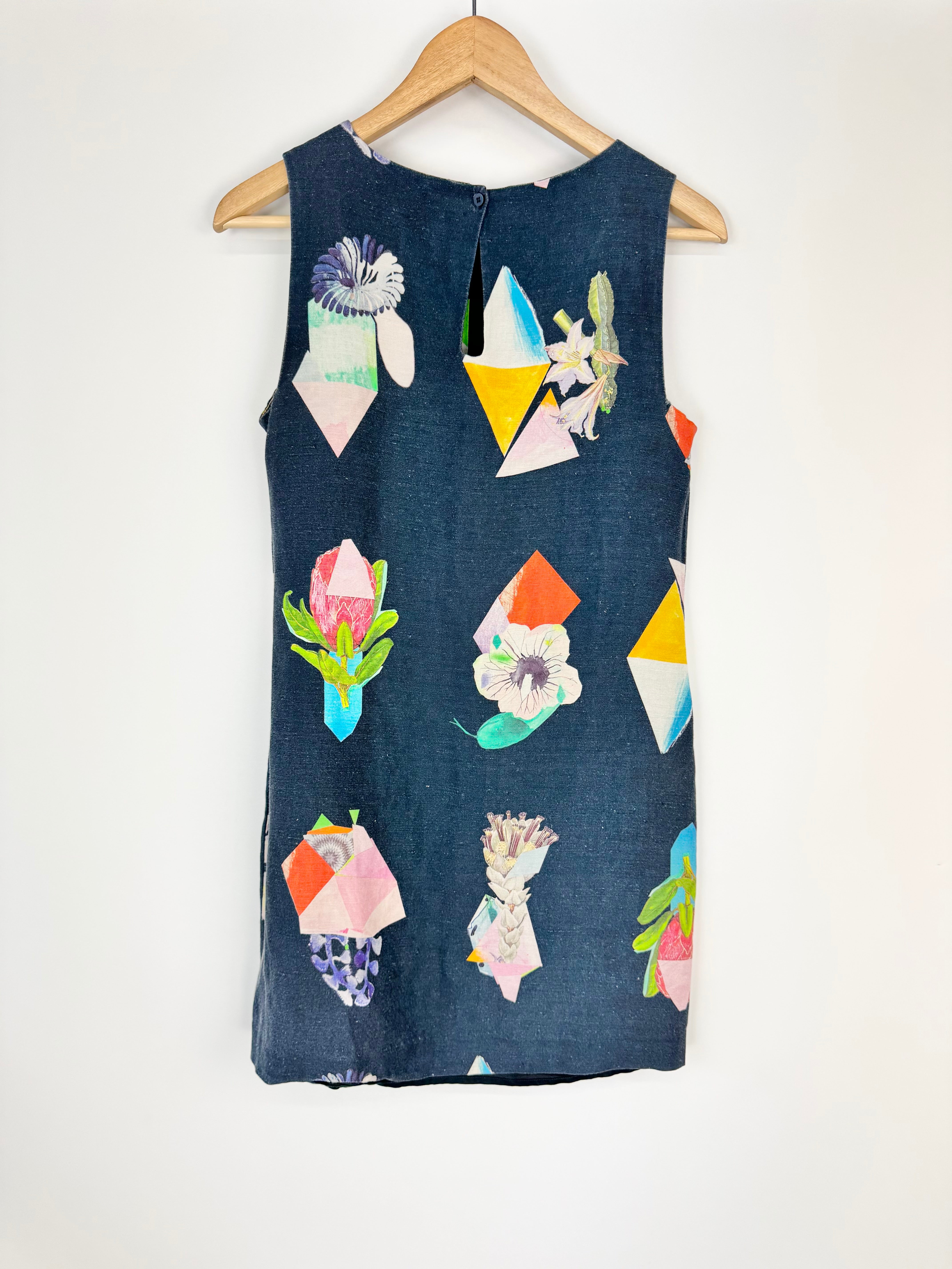 Gorman x Miranda Skoczek Native Flowers Navy Shift Dress - AU8
