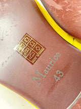 Maurice by JC Studios Mustard Yellow Suede Tassel Loafers - EU43