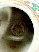 Antique Hand Painted Tall Floral Porcelain Vase