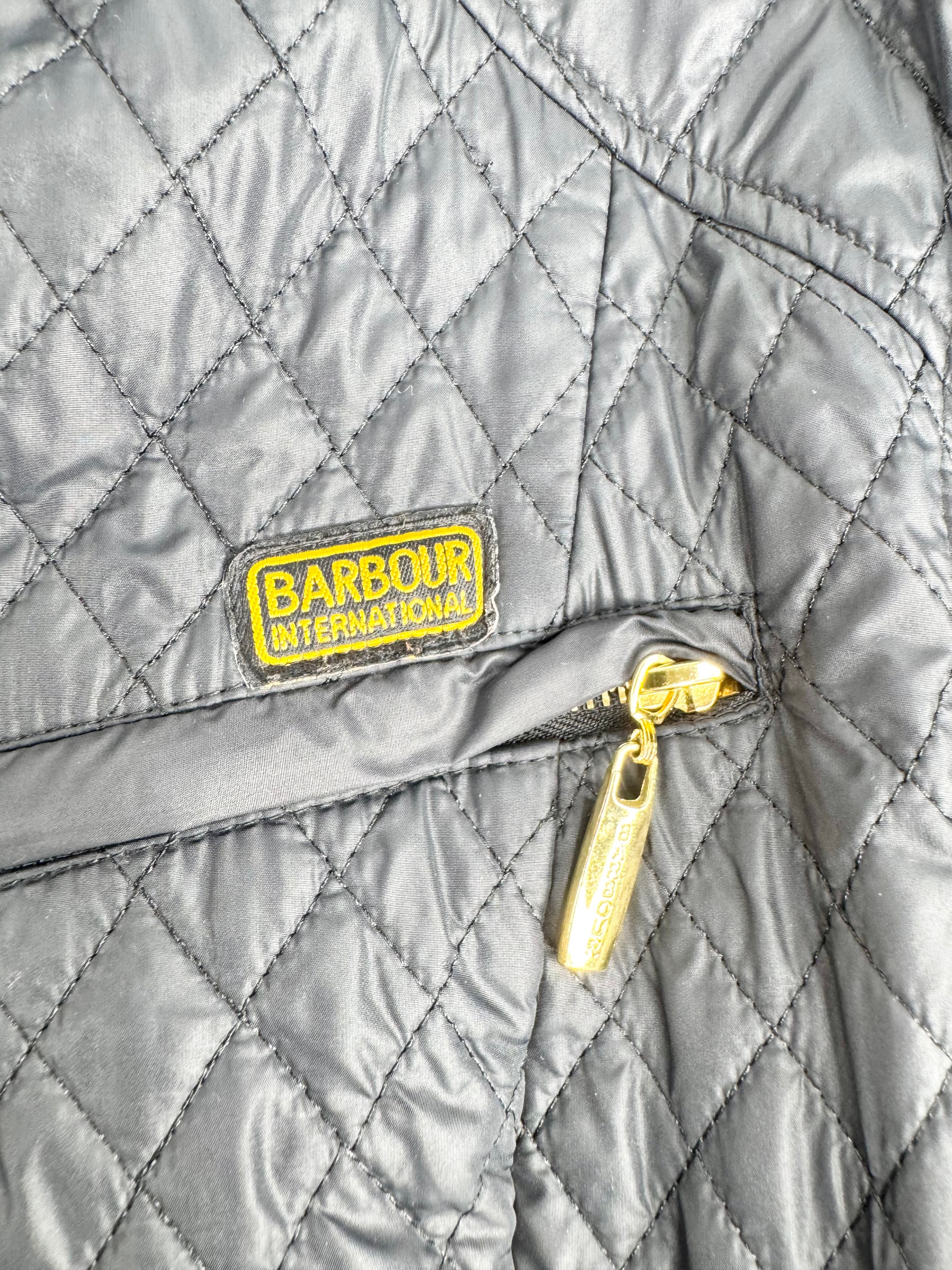 Barbour Black Quilted Belted Jacket - AU12