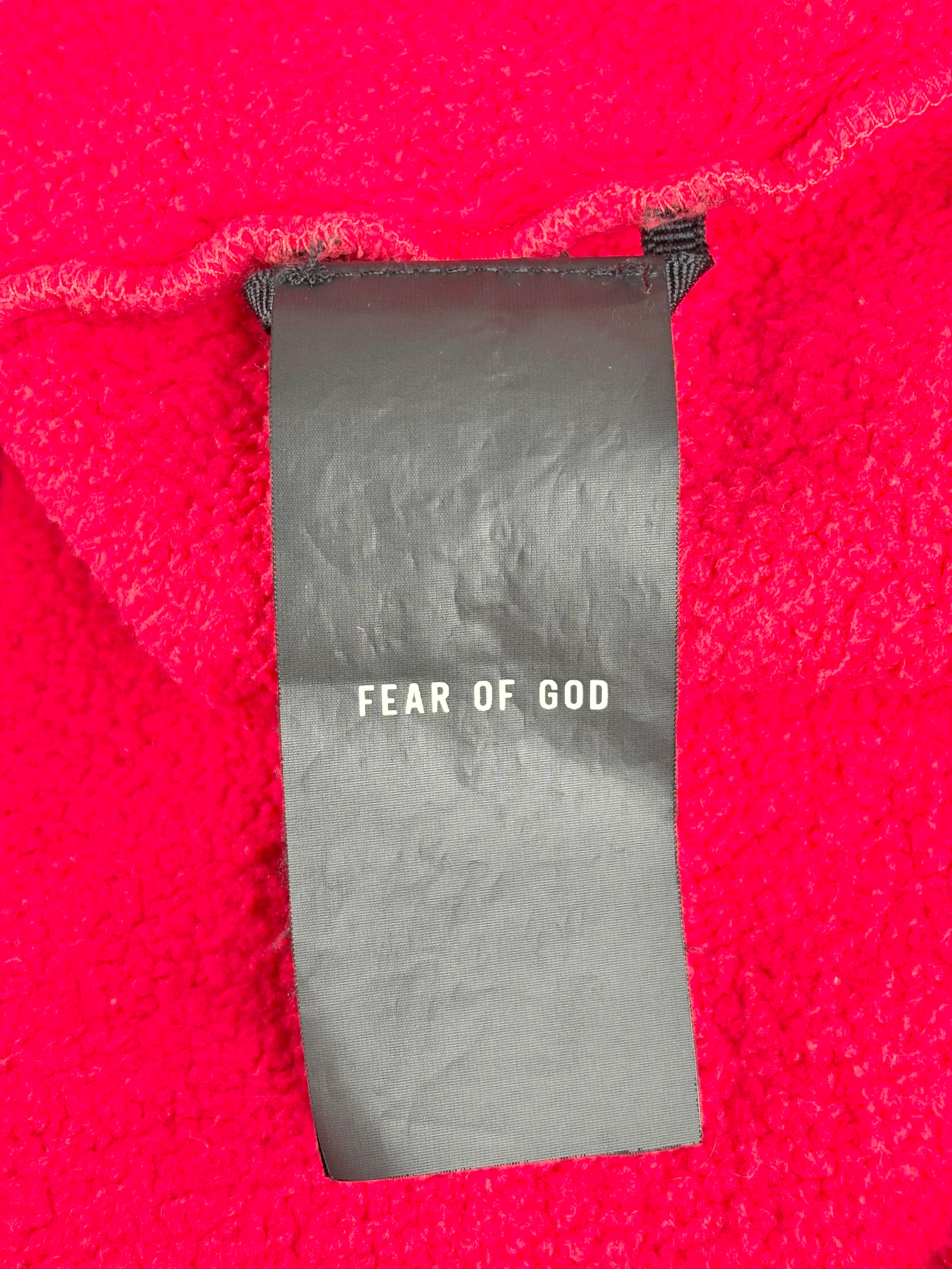 Fear of God Red '7' Pullover Hoodie - M