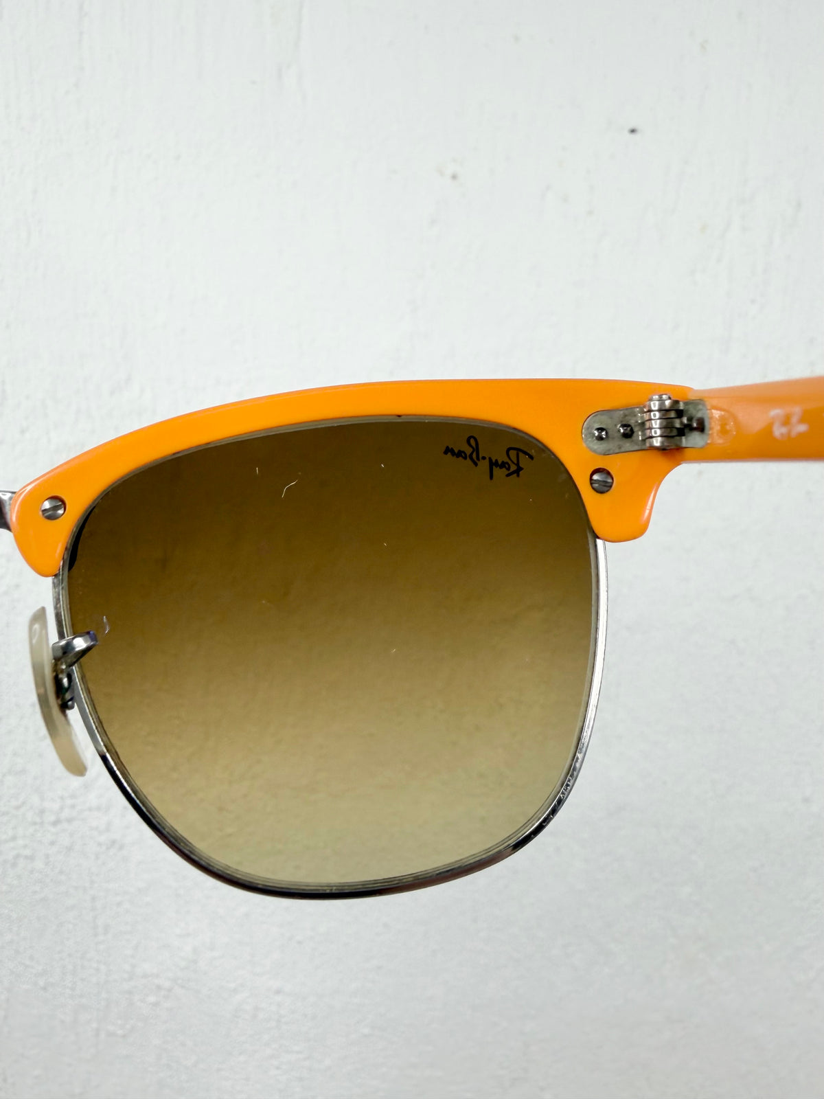 Ray-Ban 3016 Clubmaster Tortoiseshell & Orange Sunglasses