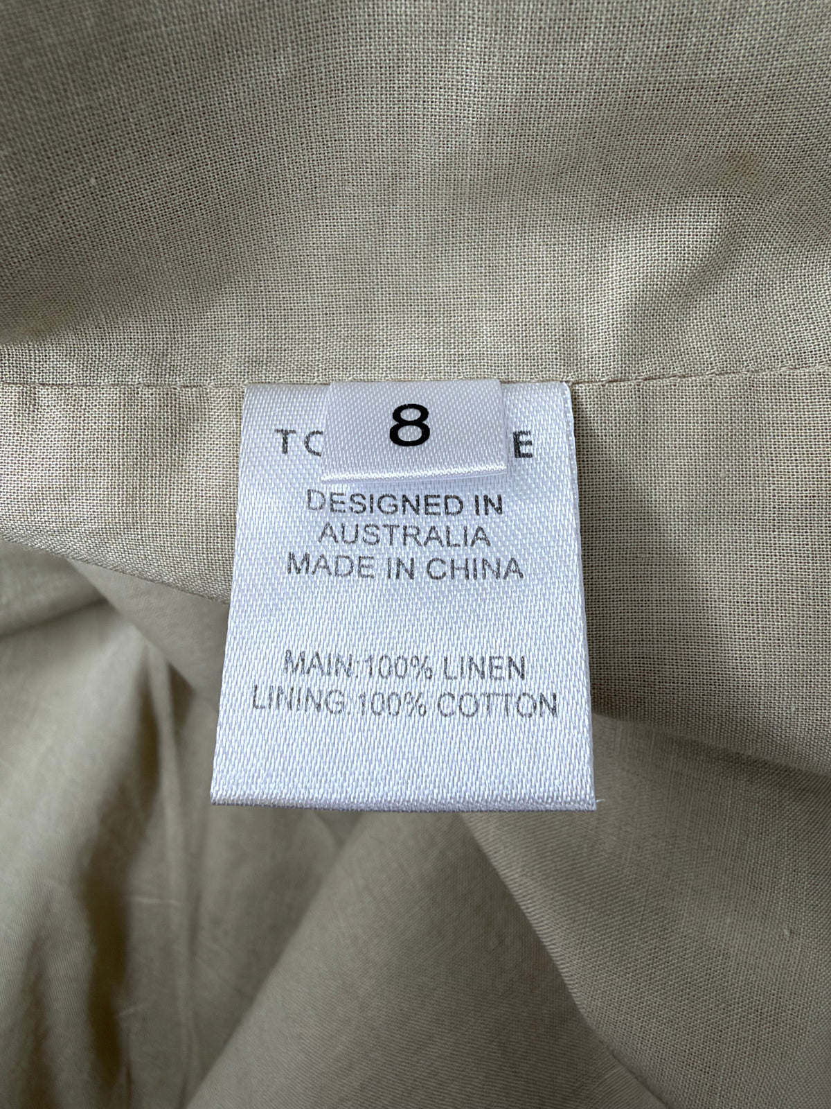 Torannce Pale Khaki Lace-Up Mini Dress - AU8