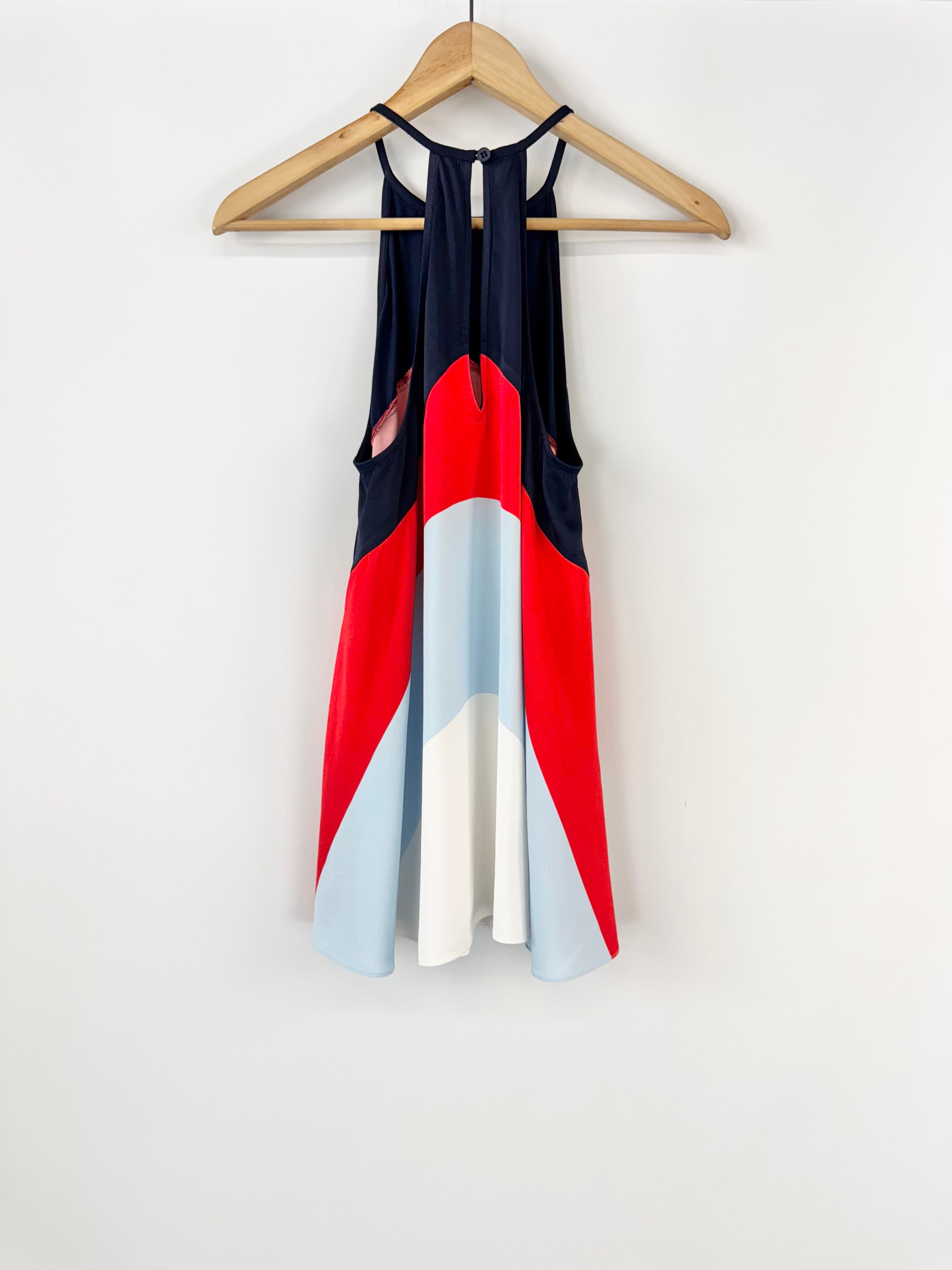 Sass & Bide Navy Red & White Halter Top - AU8