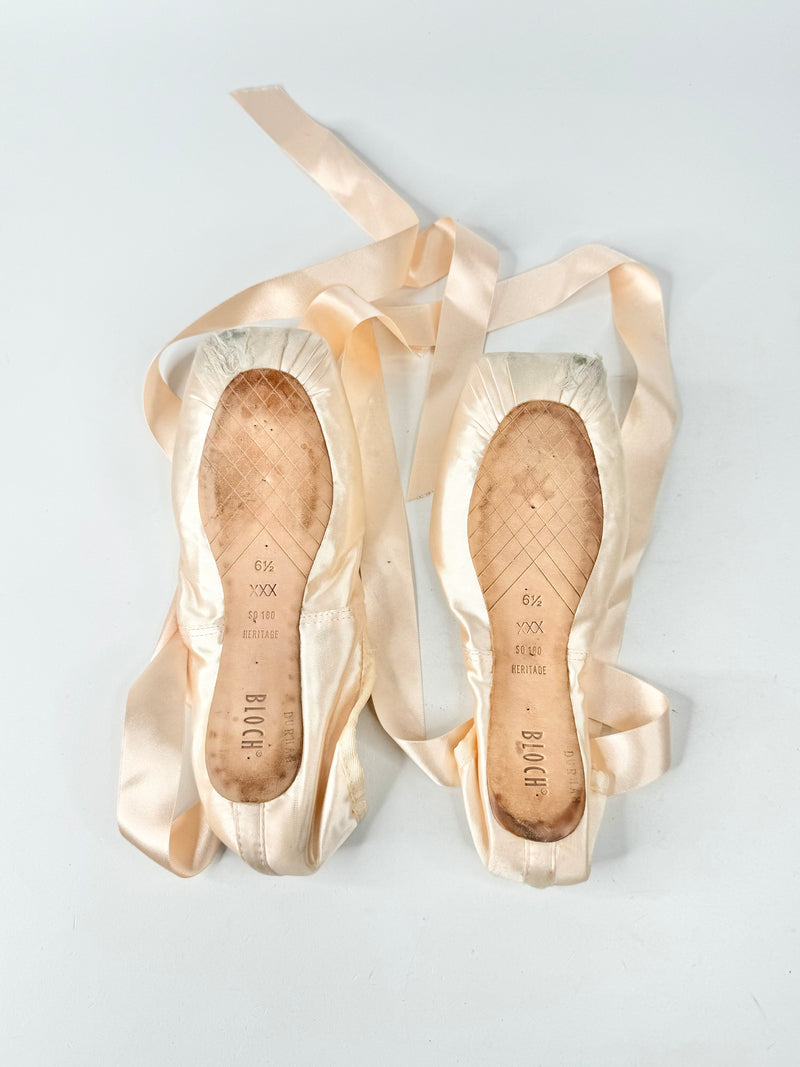 The Australian Ballet Jasmine Durham Signed Bloch Ballet Shoes - 6.5