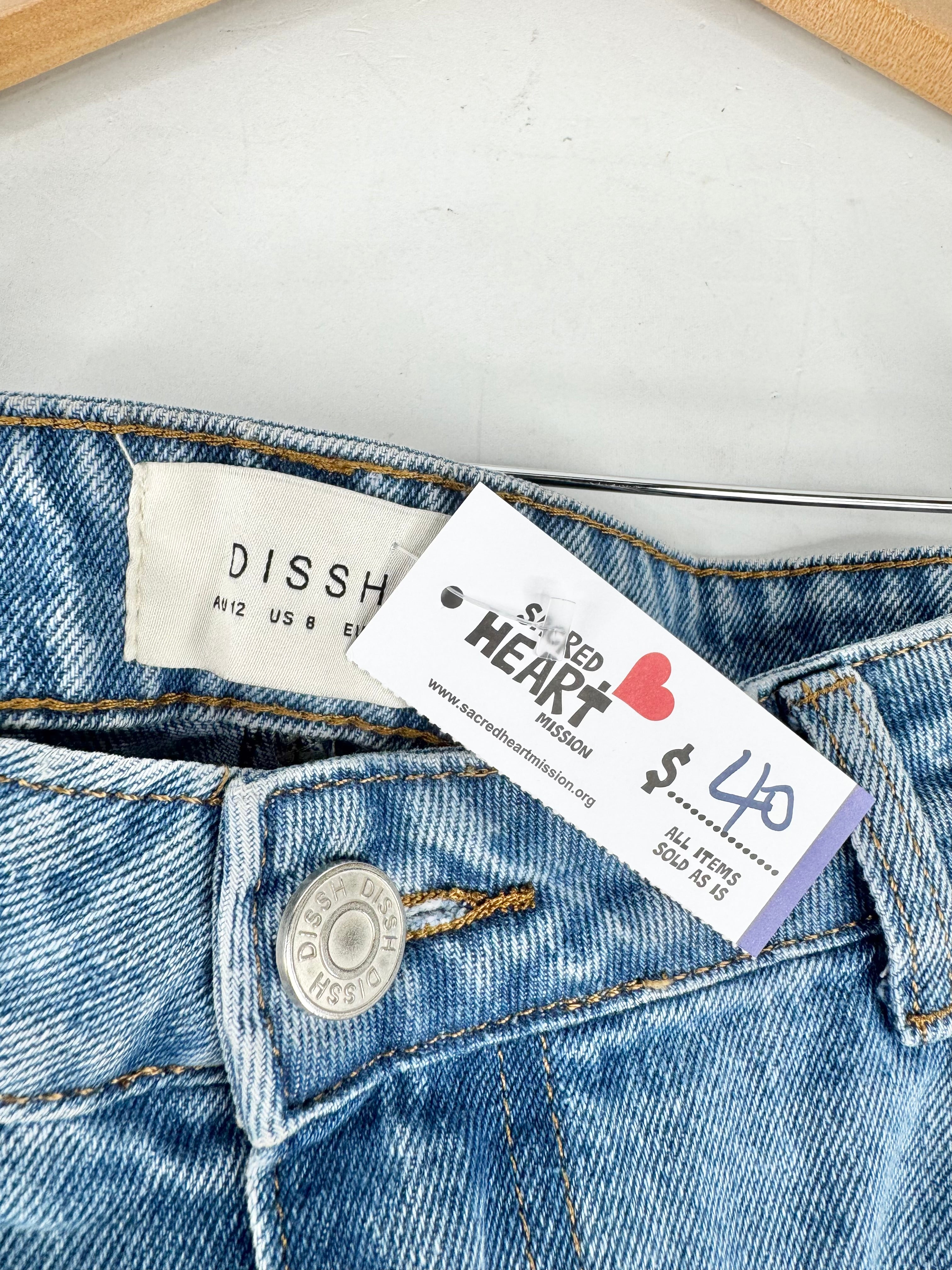 Dissh Light Blue Denim Looking Long Skirt - AU12