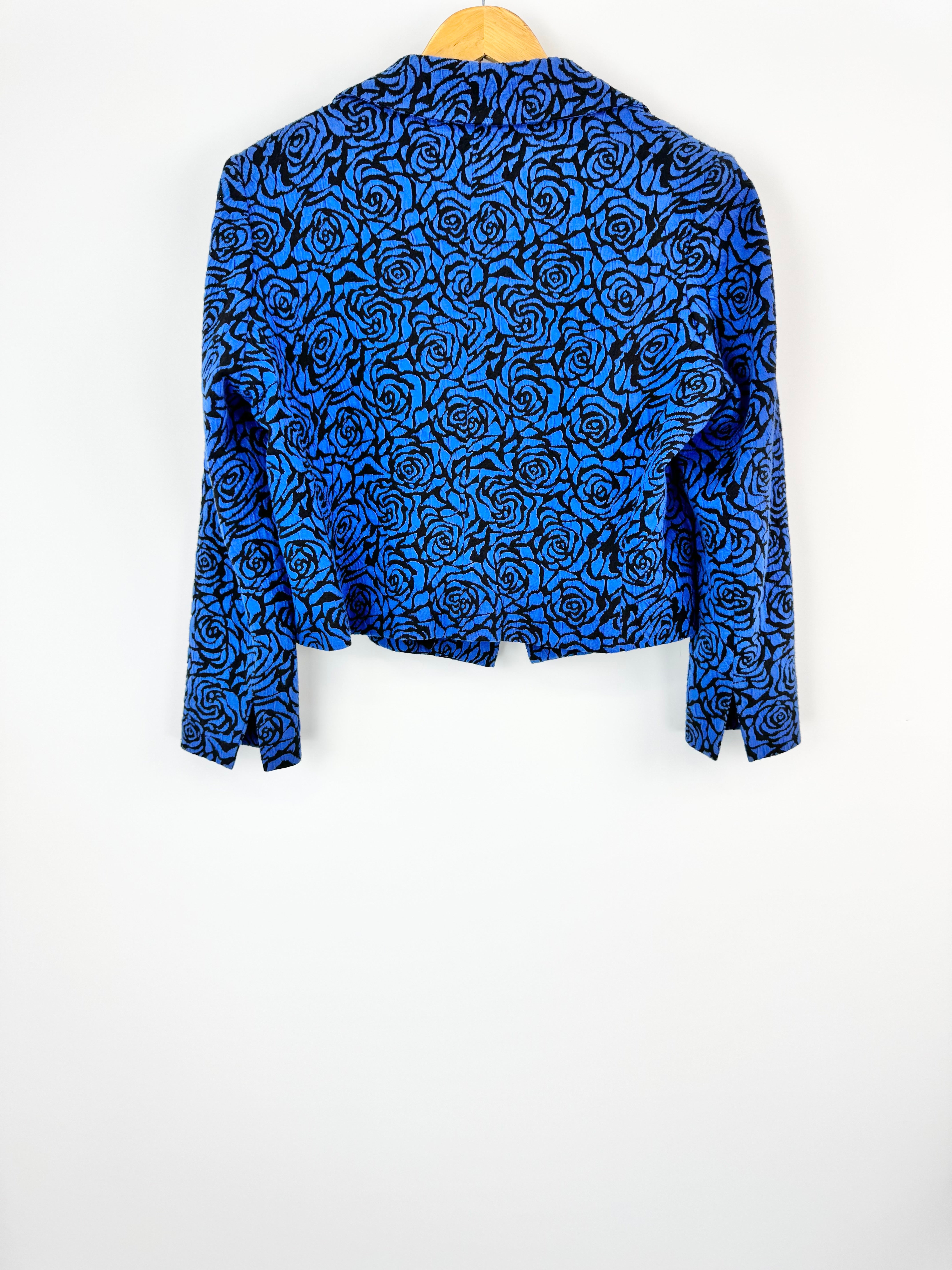 Carla Zampatti Blue Rose Crop Fit Blazer - AU16