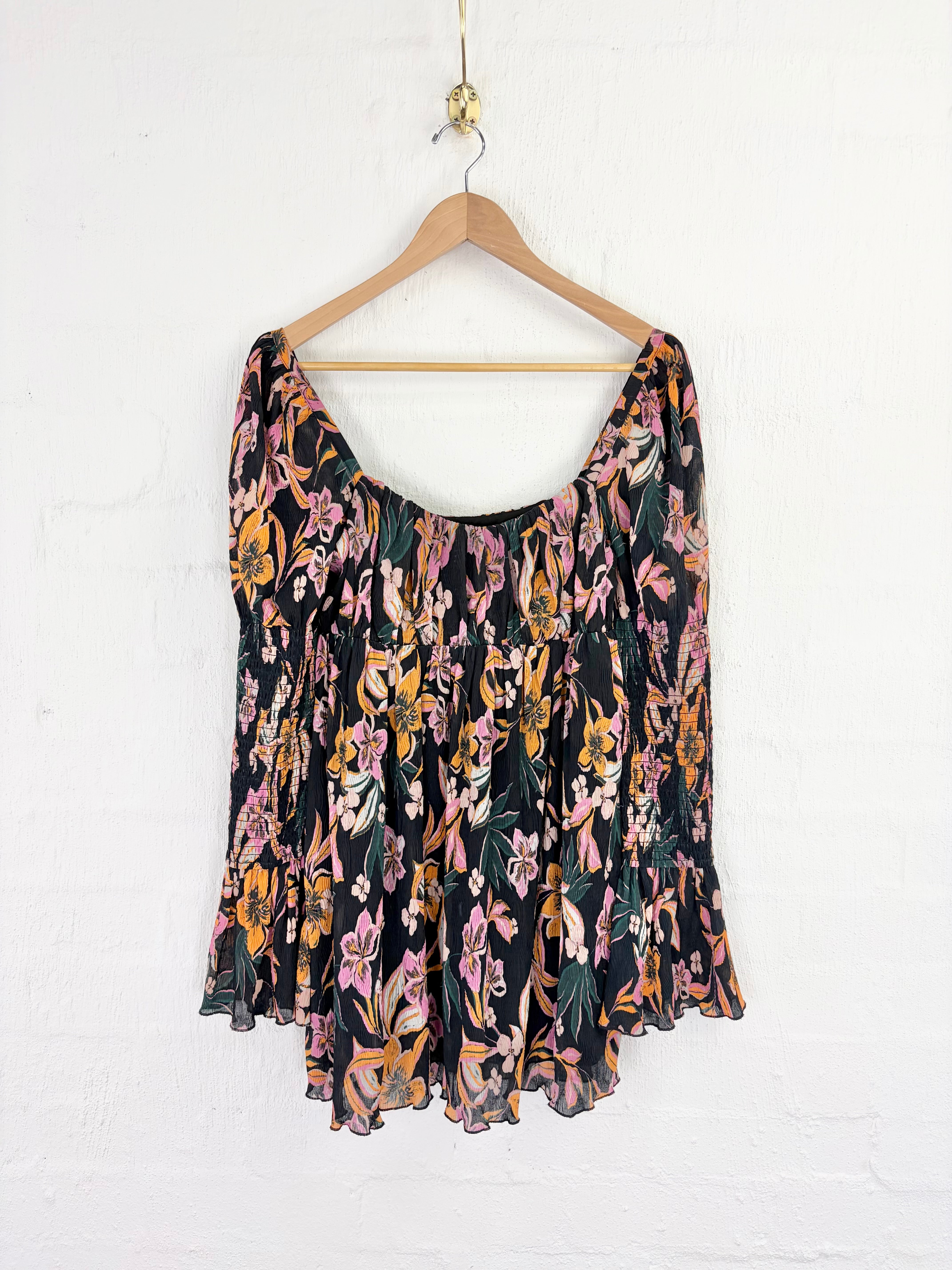House of Harlow Floral Empire Line Mini Dress - 10/12AU