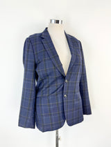 Paul Smith Soho Fit Blue Plaid Wool Suit - 40/50R