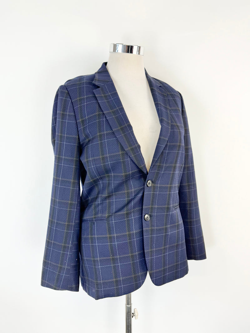 Paul Smith Soho Fit Blue Plaid Wool Suit - 40/50R