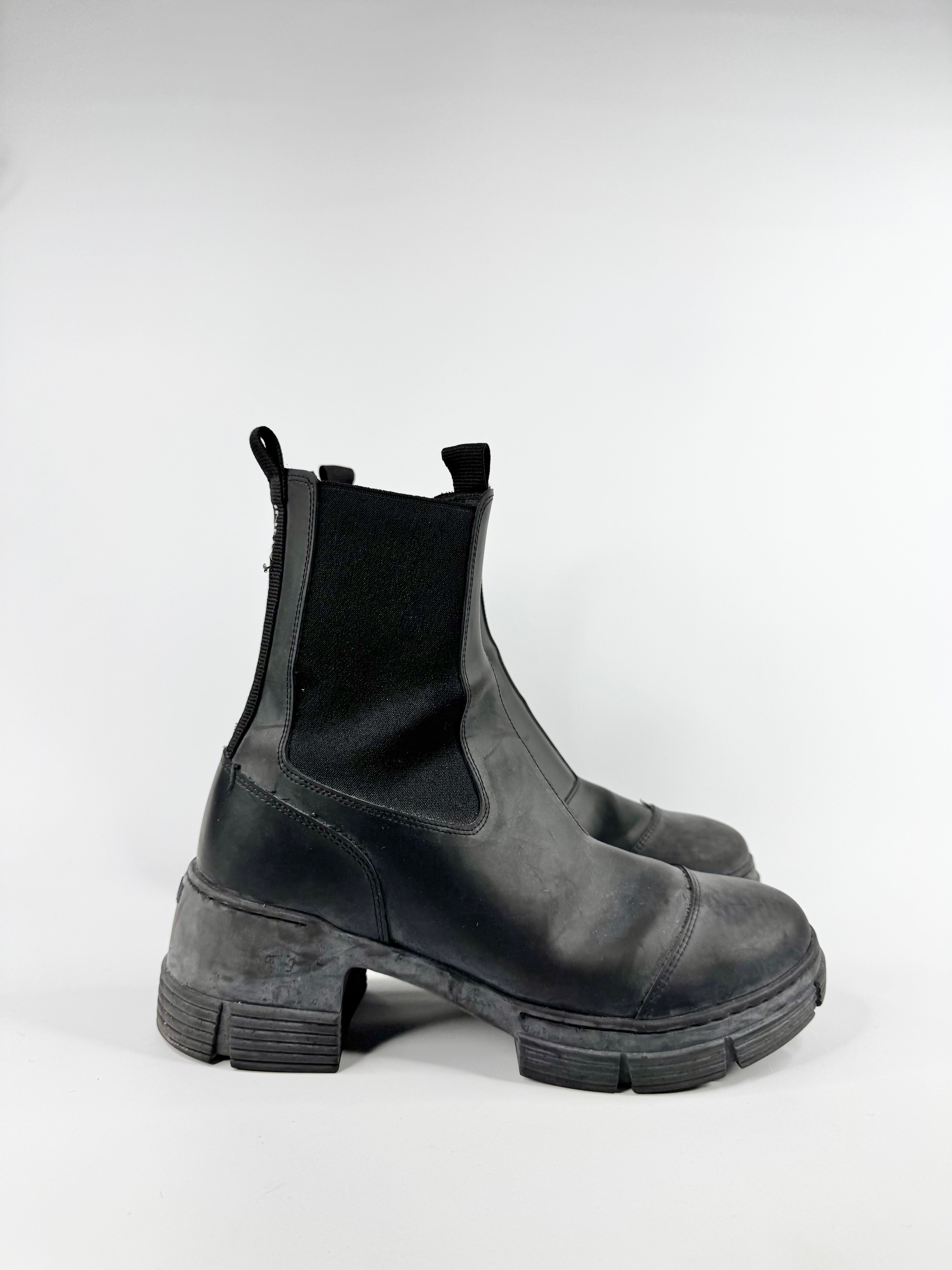 Ganni Black Combat Boots - EU40