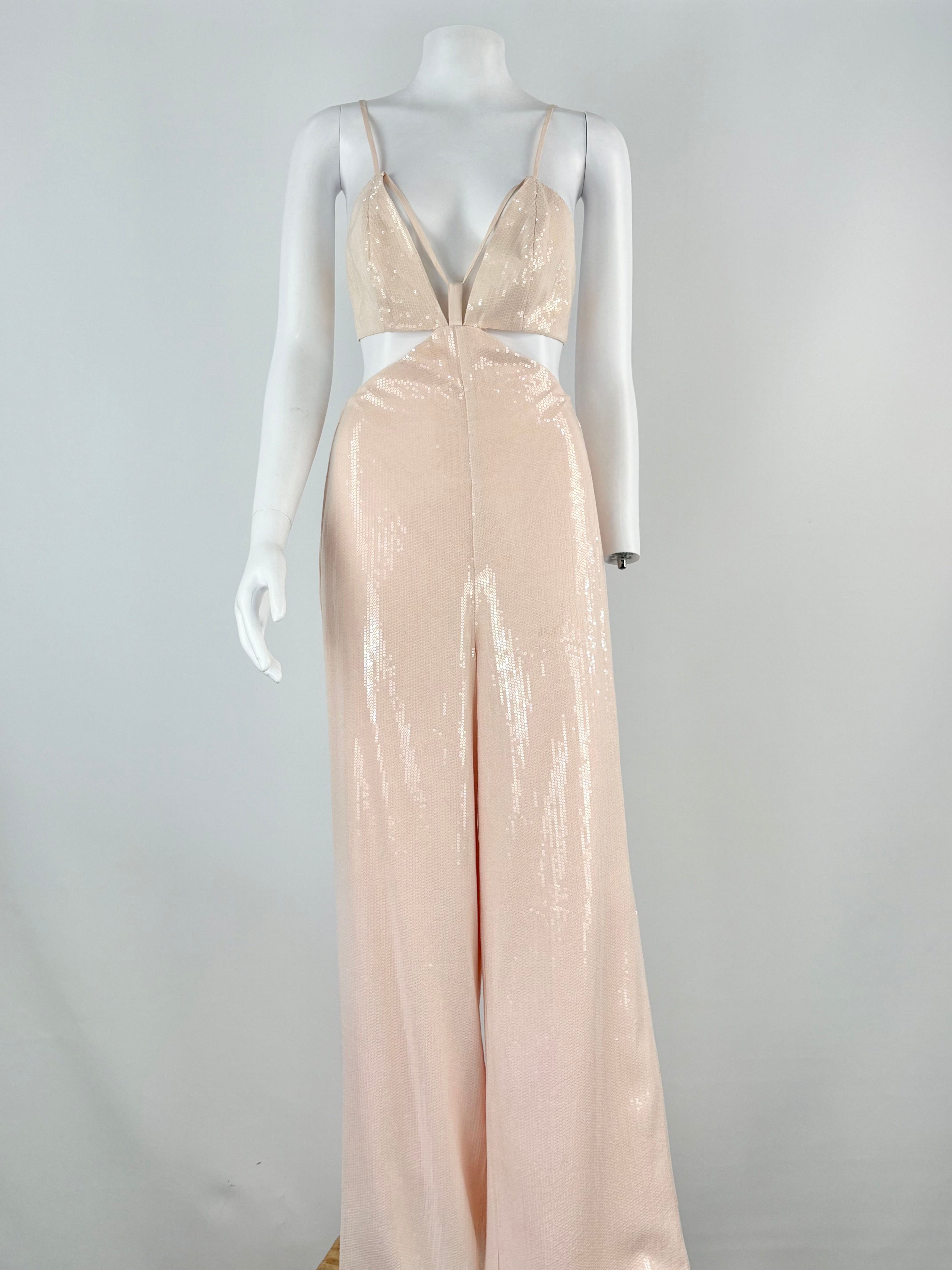 Alice McCall Tan Sequined 'Night Sky' Jumpsuit - AU8