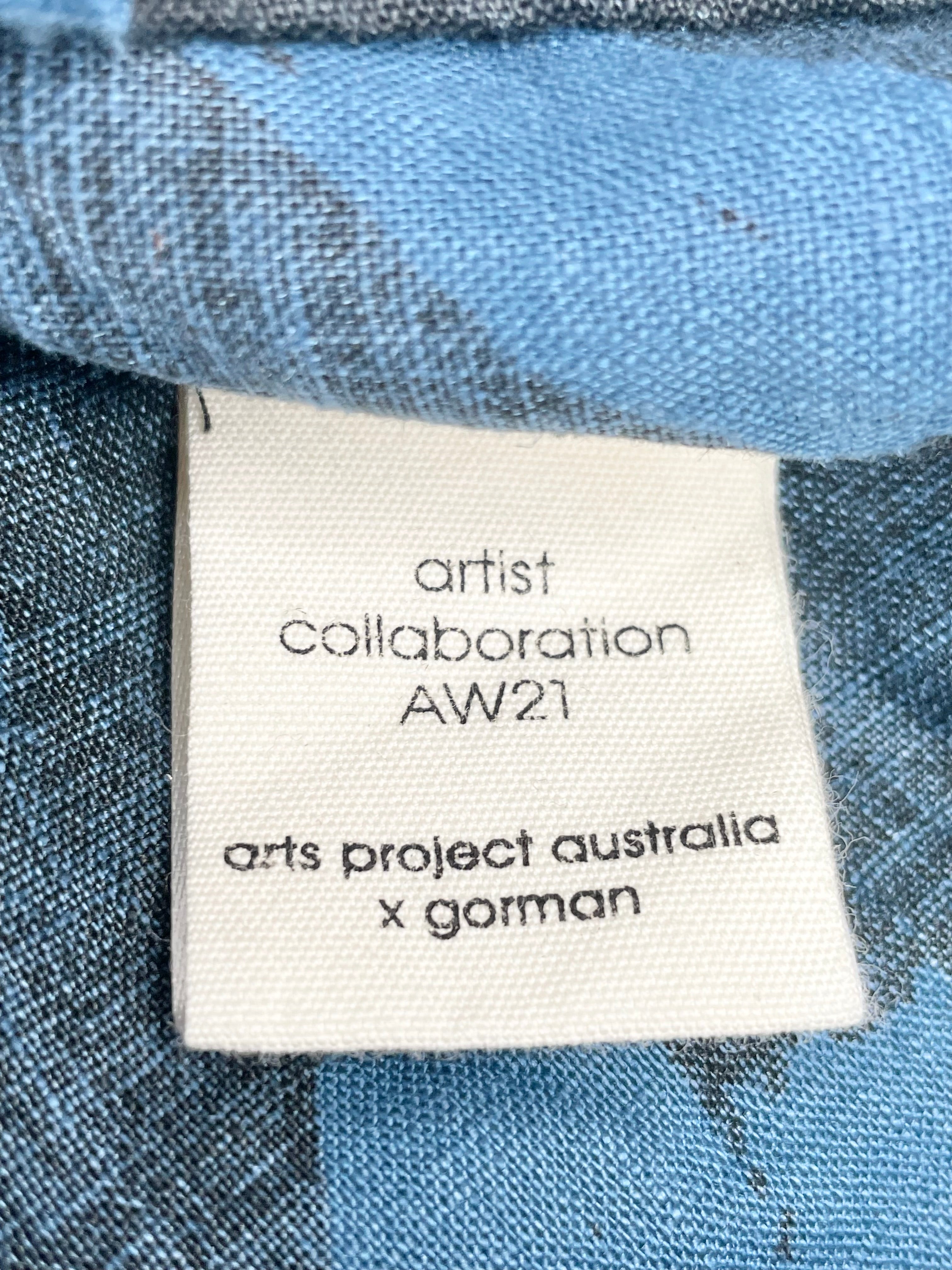 Gorman x Arts Project Australia AW21 Navy Blue Printed Smock Dress - AU6/8