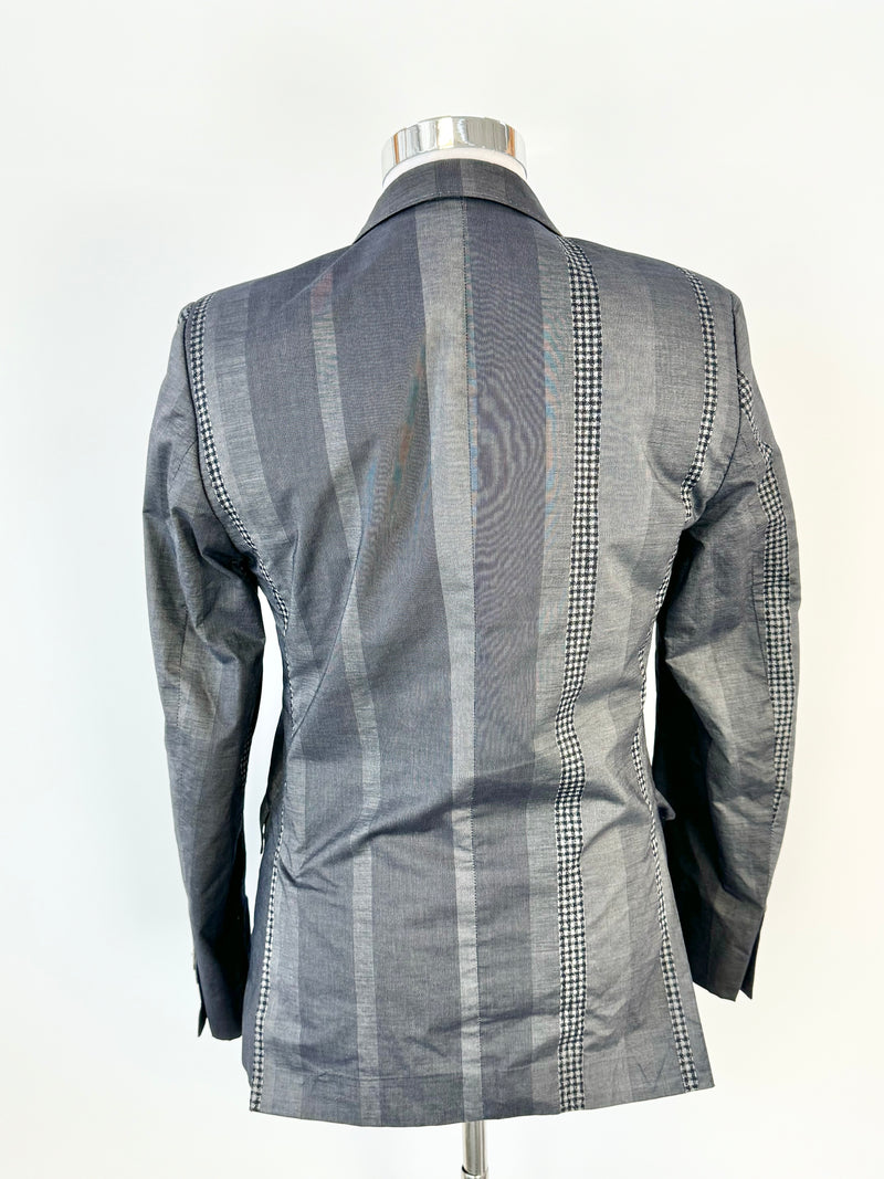 Kenzo Charcoal Grey Striped Blazer - 52