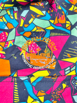 Trademutt Multicolour Geometric Pattern Long Sleeve Work Shirt - M