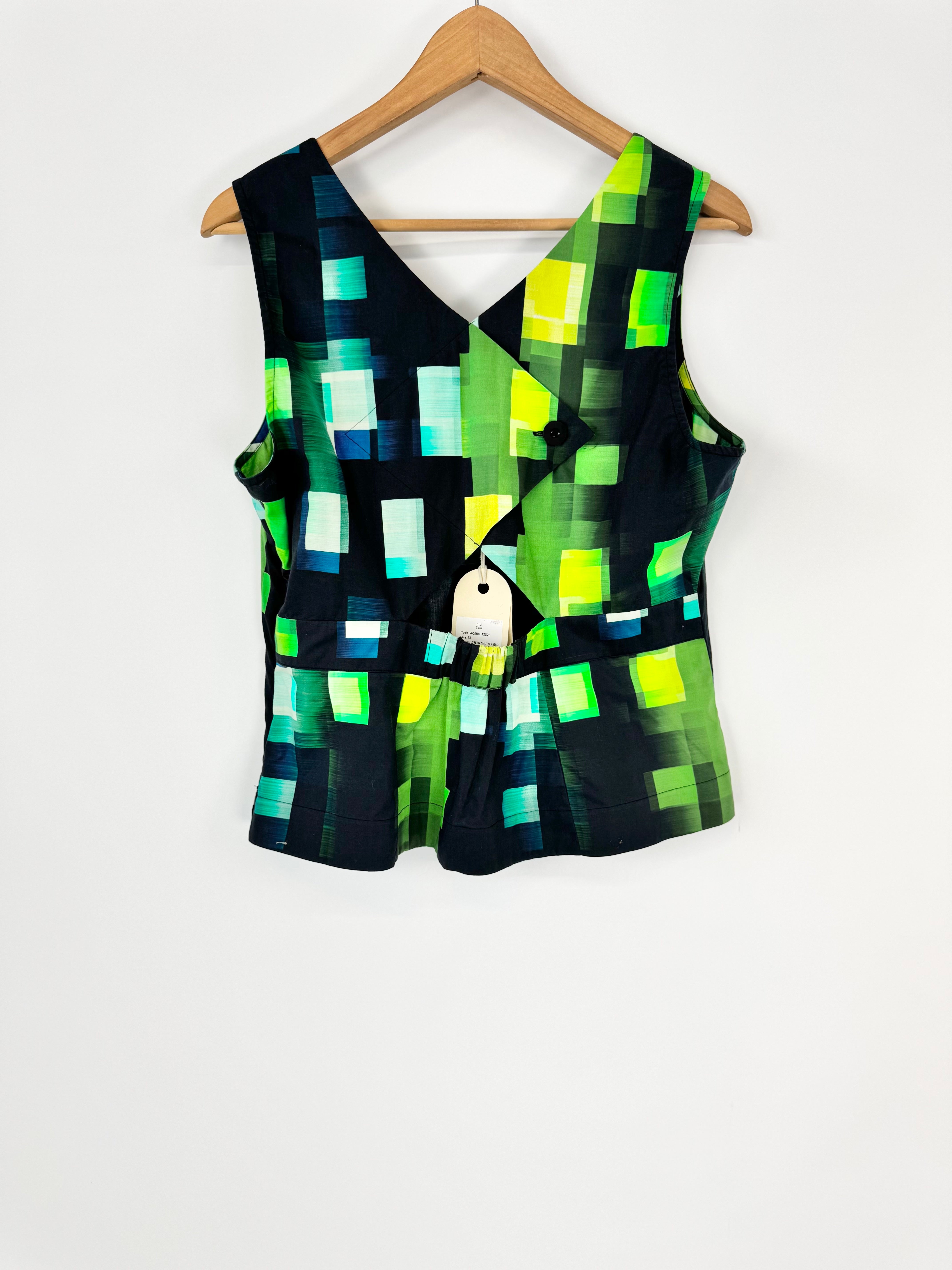 Elk Green 'Indi' Tank Top NWT - AU12