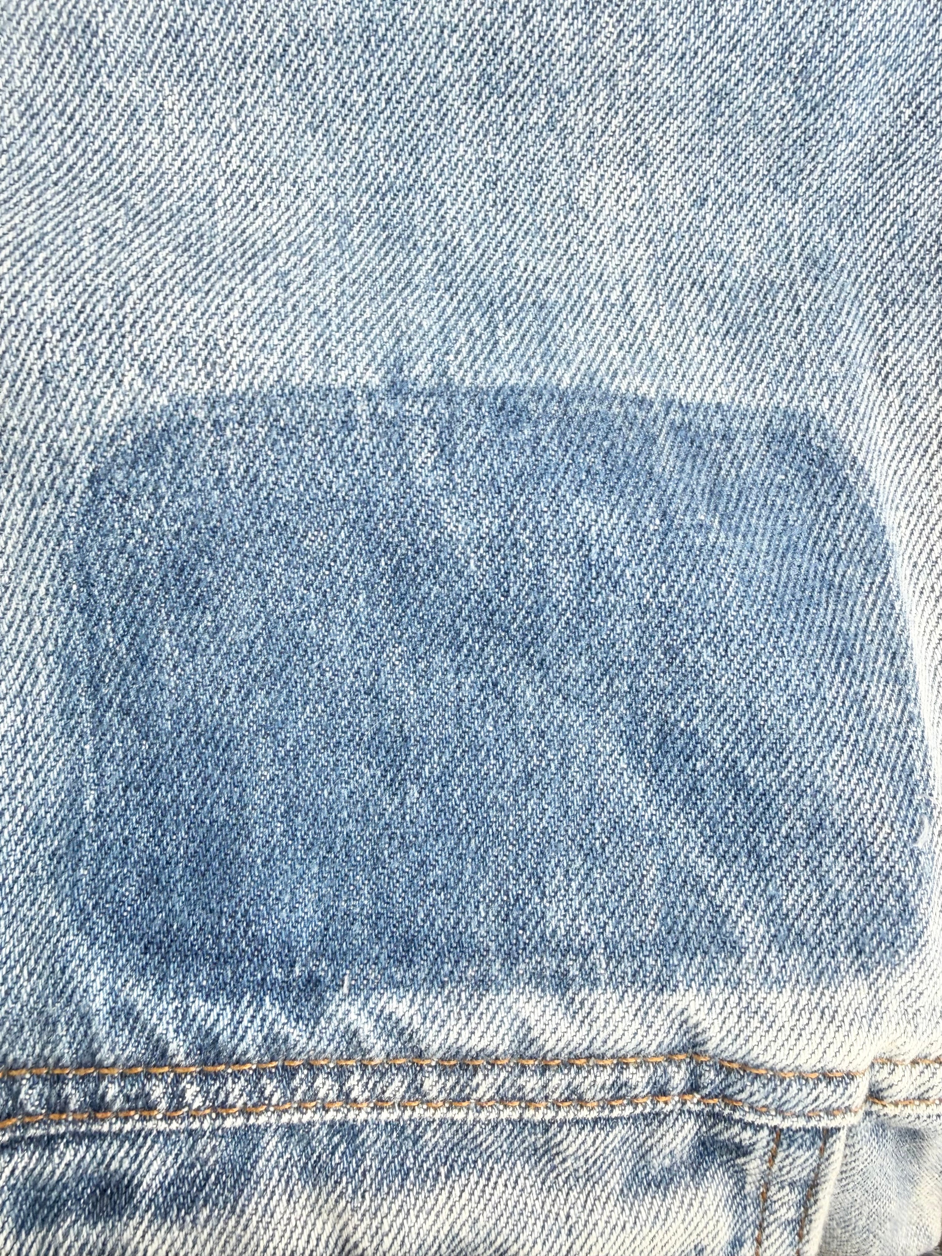 Deus Blue Denim 'Long Walk Home' Snake Patterned Jacket - L