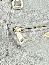 Coach Black Grained Leather Bag