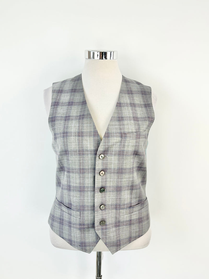 Ted Baker Grey Wool Waistcoat - 40R