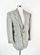 Vintage Yves Saint Laurent Pour Homme Grey Alpaca & Wool Blazer - 50