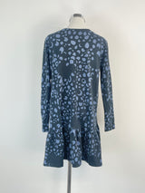 Marimekko Black & Navy Blue 'Lupiini' Dress - AU8