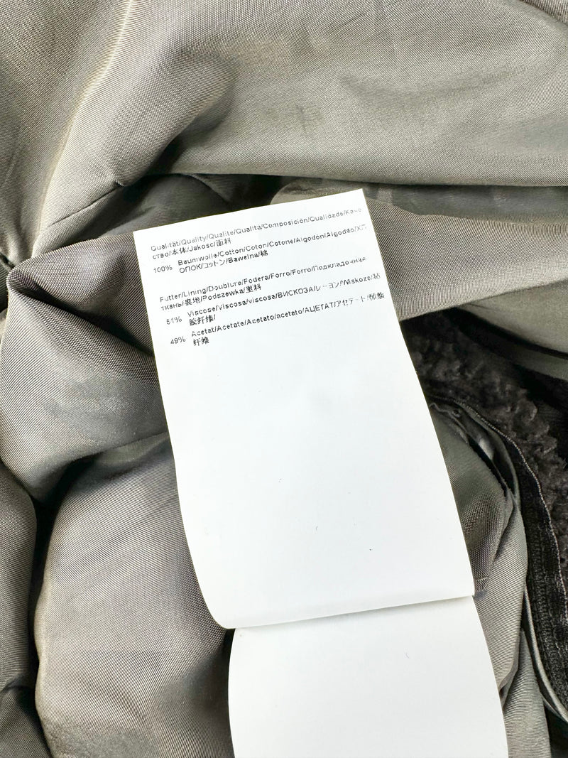 Boss Hugo Boss Deep Green Shearling Collar Coat - 50