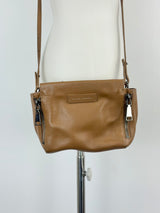 Status Anxiety Mocha 'The Ascendants' Grained Leather Crossbody Bag