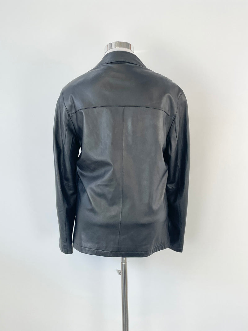 Monza by Eren Black Leather Jacket - AU12