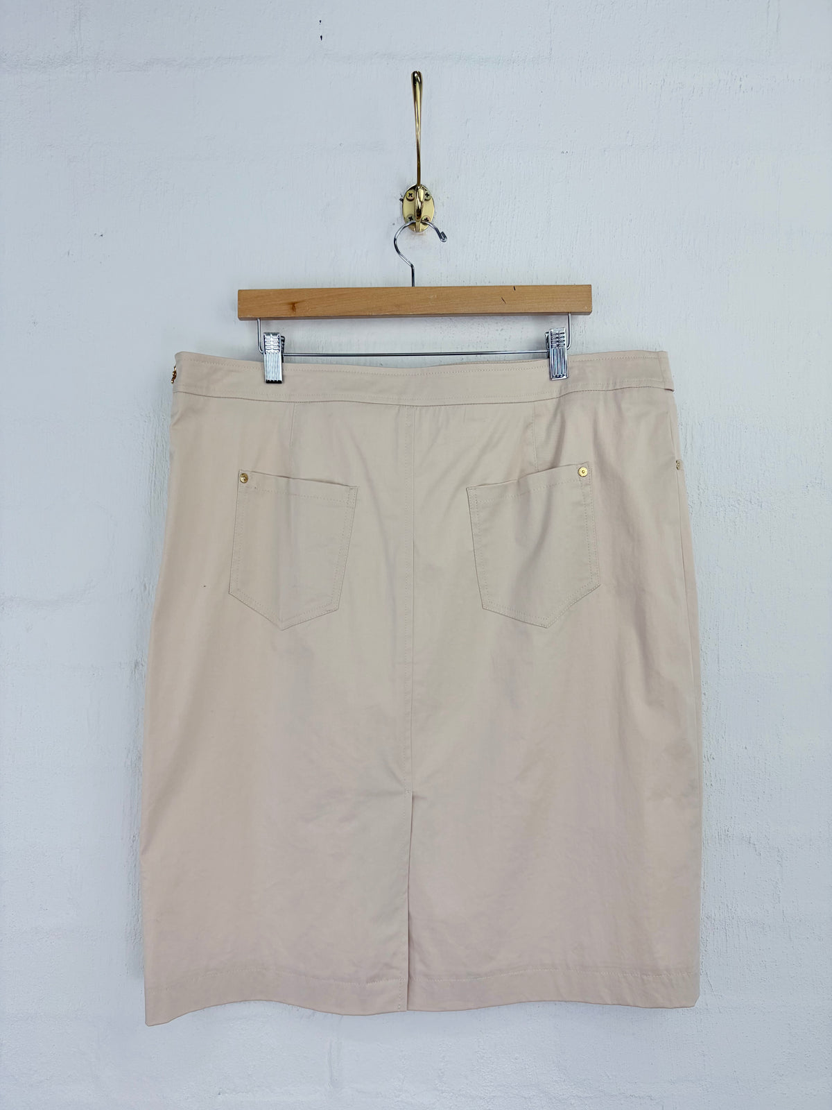 Bogner Beige Pencil Skirt - AU18/20