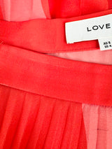 Lover Sunset Orange Pleated Skirt - AU8