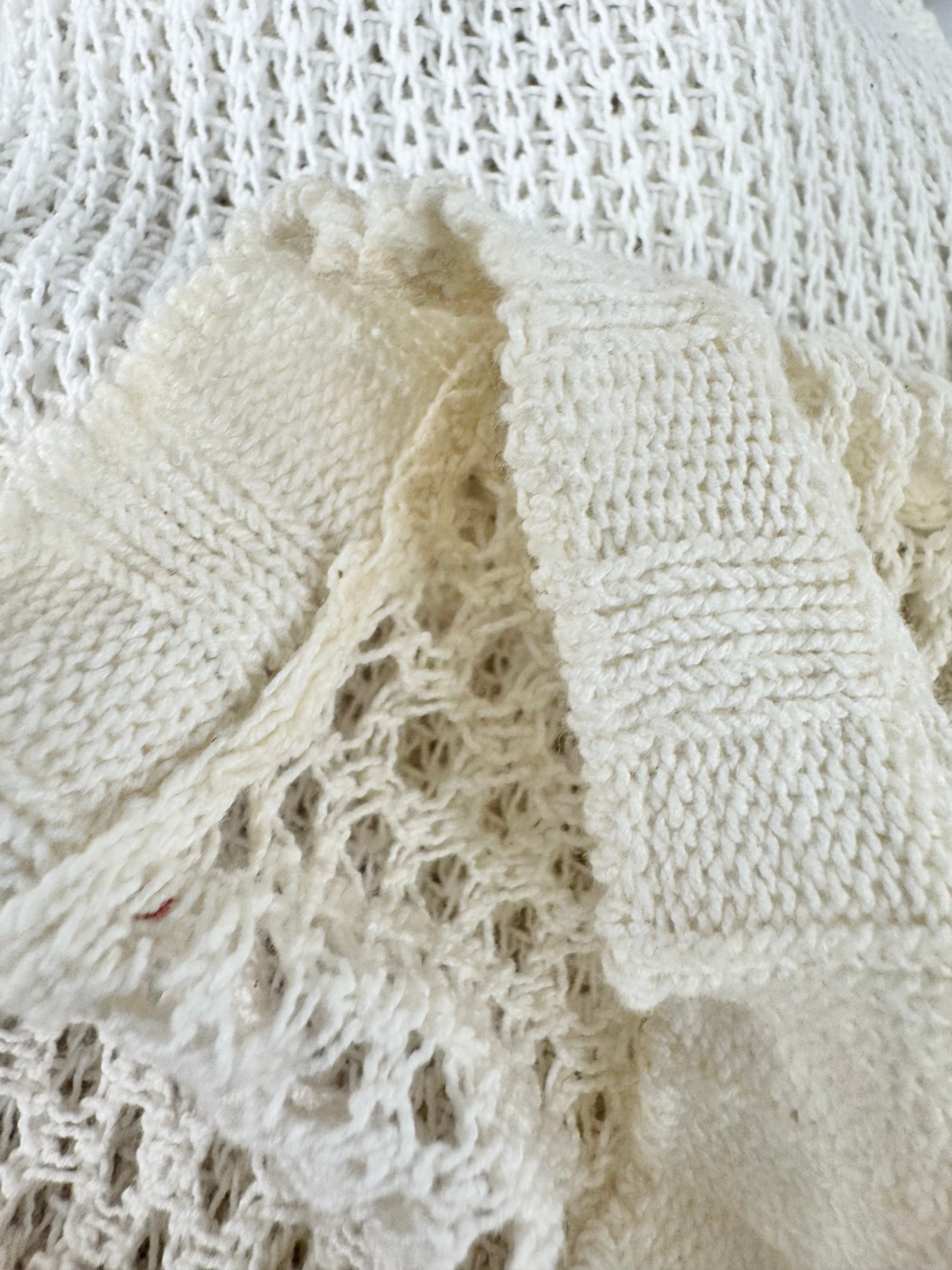 Manning Cartell Cream Crochet Cotton & Linen Maxi Tunic - AU8